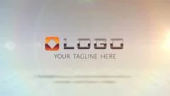 Stylish Corporate Logo - 3d Rotate Motion Template with Warm Optical Flares Stock After Effects