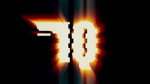 Stylish Countdown Stockbeeldmateriaal 88423499