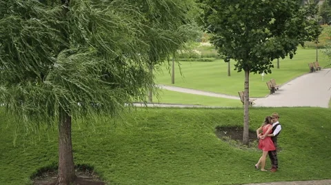 Stylish Couple Walking Video stock 49642380