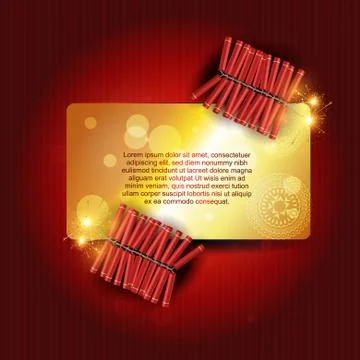 Stylish crackers Stock Illustration