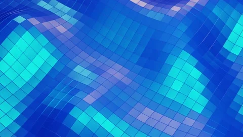 Stylish creative abstract low poly background in 4k. Abstract waves move on Stock Footage 136469843