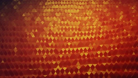 Stylish creative abstract low poly background in 4k. Abstract waves move on Stock Footage 136470377