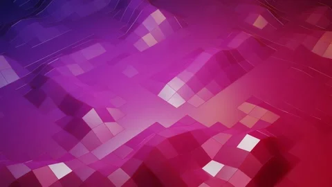 Stylish creative abstract low poly background in 4k. Abstract waves move on Stock Footage 136471119
