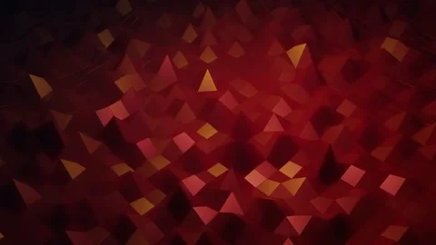 Stylish creative abstract low poly background in 4k. Abstract waves move on Stock Footage 137504241