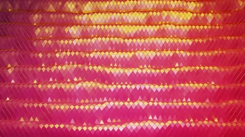 Stylish creative abstract low poly background in 4k. Abstract waves move on Stock Footage 138133151