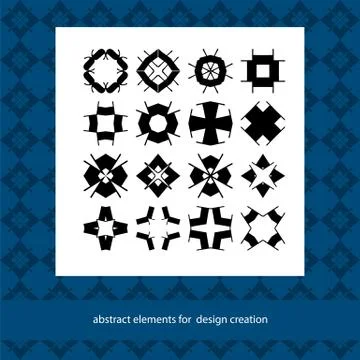 Stylish creative geometric vector signs. Suits for branding logo or patterns Stock Illustration