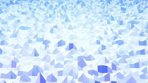 Stylish creative light abstract low poly background in 4k. Abstract waves move Stock Footage 136471145