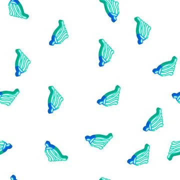 Stylish dancer accessory isometric icon seamless pattern 스톡 일러스트