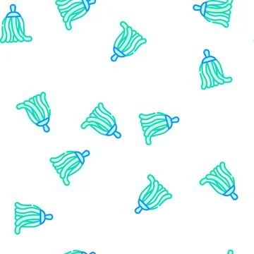 Stylish dancer accessory vector seamless pattern Stock Illustration