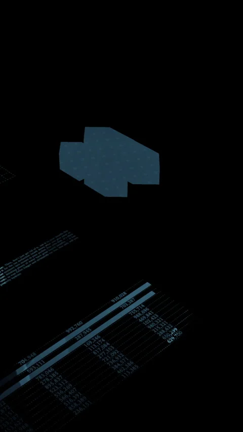 A Stylish Dark Abstract Tech Design Featuring Diverse Geometric Shapes and Stock Footage 287837734