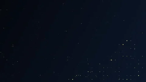 Stylish dark blue gradient to black minimalistic background with golden dots Stock Footage 269934506