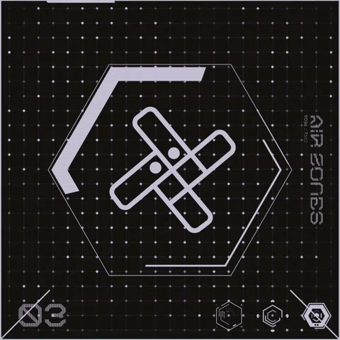 Stylish Dark Grey Icon Dot Grid Panel 03 Stock-Footage 294040279