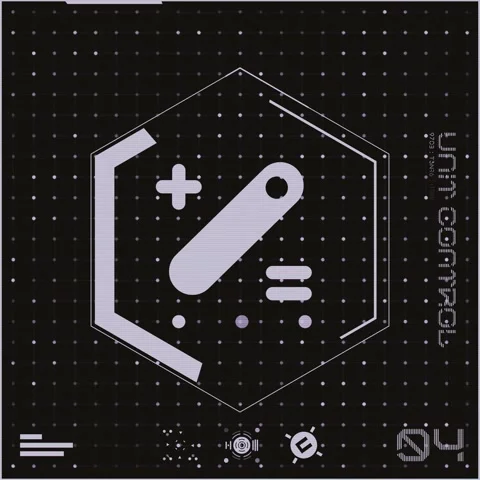 Stylish Dark Grey Icon Dot Grid Panel 04 Video stock 294040284