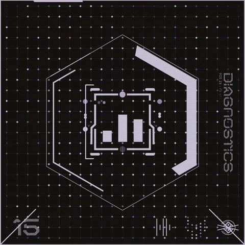 Stylish Dark Grey Icon Dot Grid Panel 15 Stock Footage 294040327