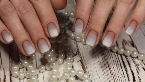 Stylish design of manicure Stock Photos