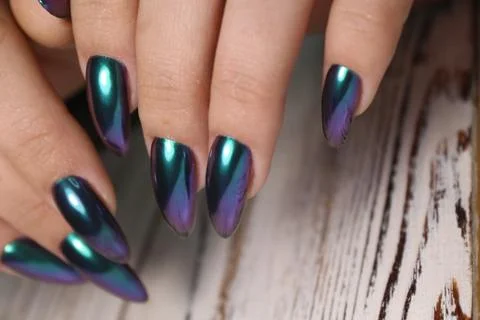 Stylish design of manicure Stock Photos
