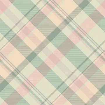 Stylish diagonal plaid pattern with soft pastel colors. Ideal for textile des Stock Illustration