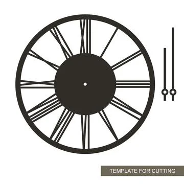 Stylish dial with Roman numerals.  Stock Illustration