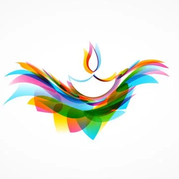 Stylish diwali background Stock Illustration