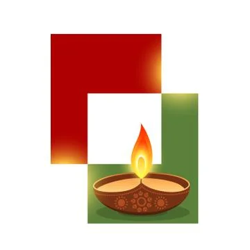 Stylish diwali design Stock Illustration