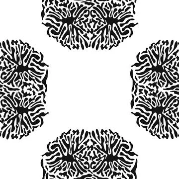 Stylish doodle seamless pattern with splash pattern black on white background Stock Illustration