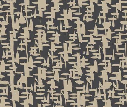 Stylish dotted abstract seamless pattern. Artistic geometric background Stock Illustration