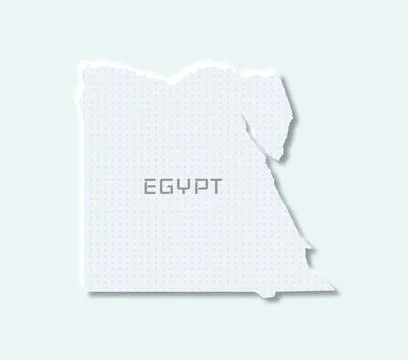 Stylish Egypt map Stock Illustration