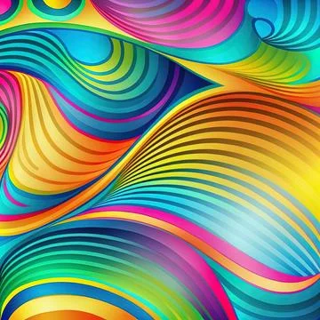 Stylish elegant colorful wave design background Stock Illustration