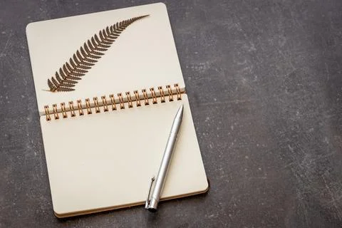 Stylish elegant notebook with space for text Stock Photos