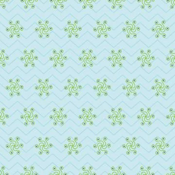 Stylish ethnic floral seamless pattern. East Asian ornamental design Stock Illustration