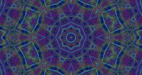 Stylish Exquisite Abstract Kaleidoscope Complex Pattern Loop Видео 159335320