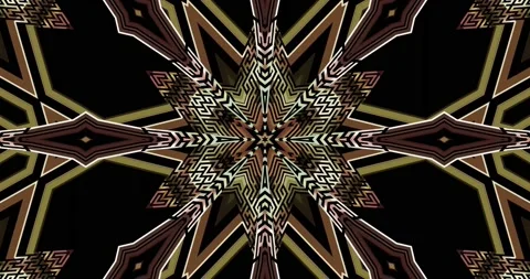 Stylish Exquisite Abstract Kaleidoscope Complex Pattern Loop Видео 159346282