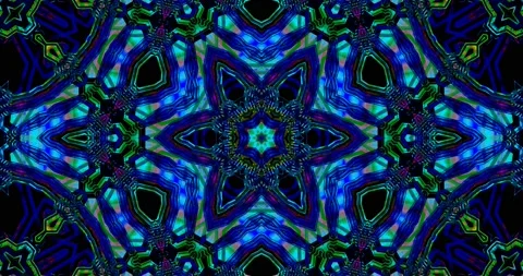 Stylish Exquisite Abstract Kaleidoscope Complex Pattern Loop Stock Footage 159372041