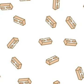 Stylish facing brick vector seamless pattern 스톡 일러스트