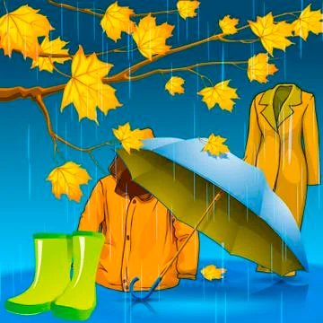 Stylish fall Stock Illustration