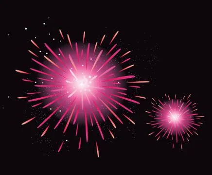 Stylish Fireworks : New creative Idea in Shop Stock Illustration