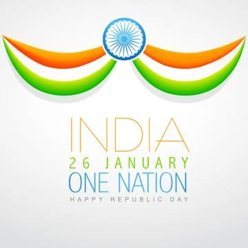 Stylish flag of india Illustrazione stock