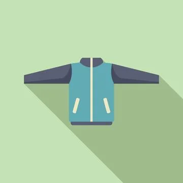 Stylish flat design vector illustration of casual jacket Illustrazione stock