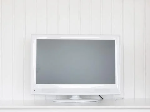 Stylish flat screen tv Stock Photos
