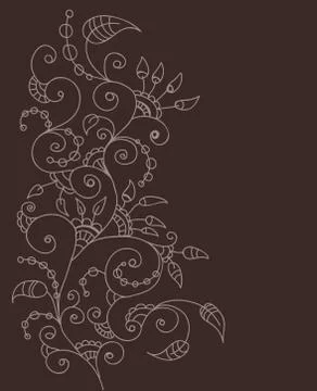 Stylish floral background Stock Illustration