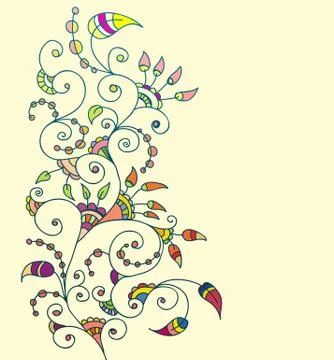 Stylish floral background Stock Illustration