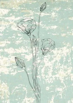 Stylish floral background Stock Illustration