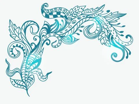 Stylish floral background Stock Illustration
