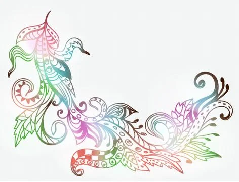 Stylish floral background Stock Illustration