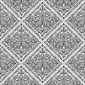 Stylish floral pattern Stock Illustration