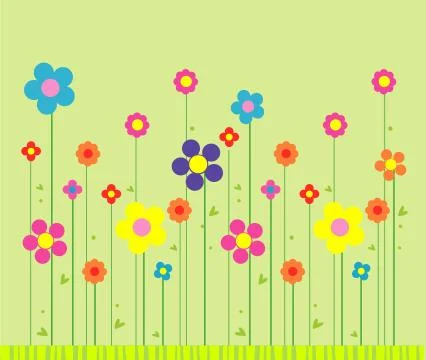 Stylish flower background Stock Illustration