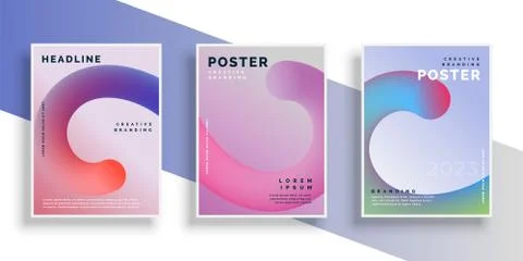 Stylish flyer background poster design with text space Stock Illustration