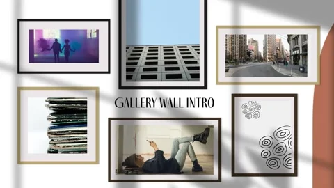 Stylish Gallery Wall Intro Stock After Effects