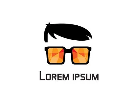 Stylish Geek logo Stock Illustration
