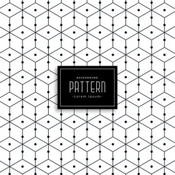 Stylish geometric line pattern design Stock Illustration